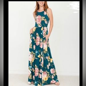 NWOT Floral Maxi Dress